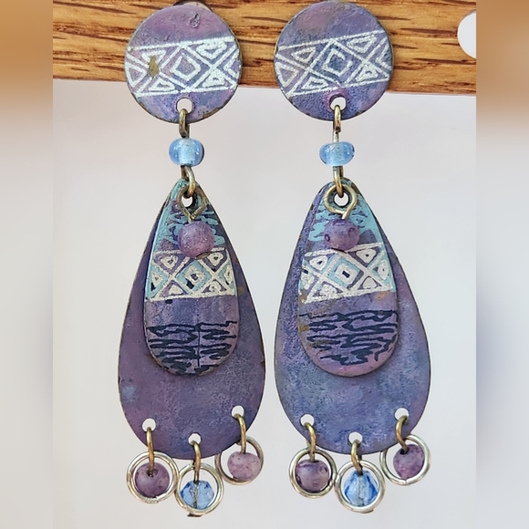 Boho Dangle Earrings - Picture 3 of 3